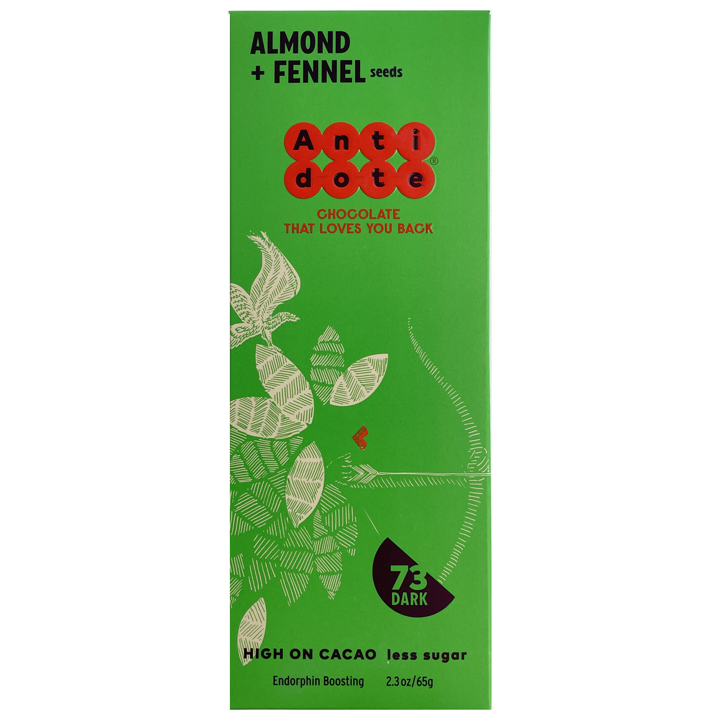 Antidote Chocolate ARTEMIS: ALMOND + FENNEL 73%