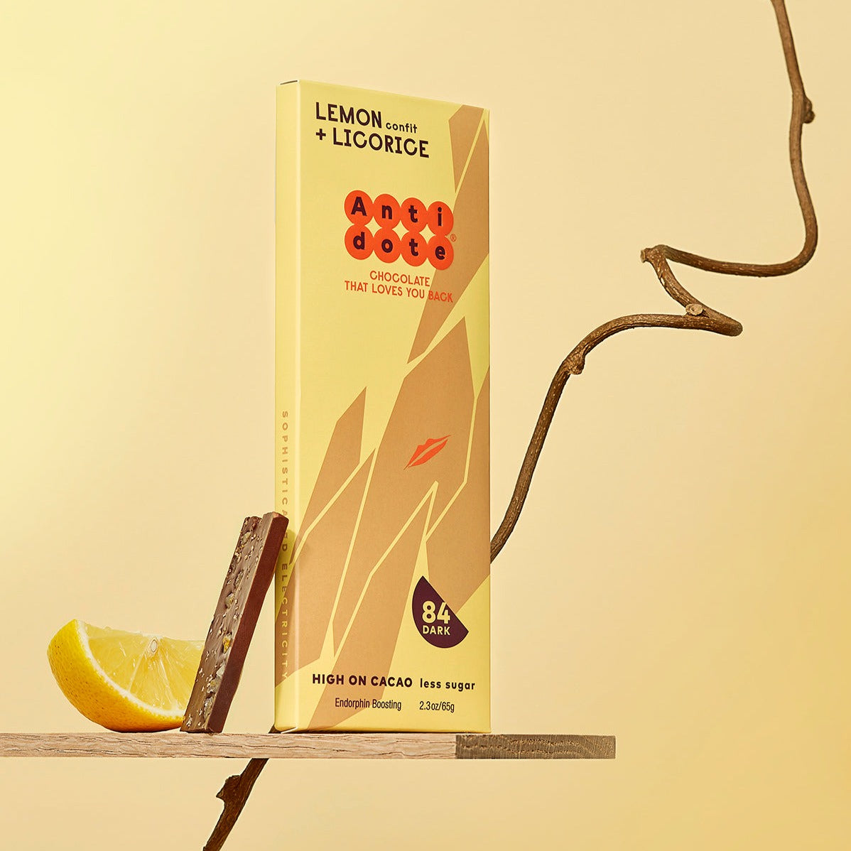 Antidote Chocolate LOLA: LEMON + LICORICE 84%