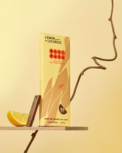Antidote Chocolate BOX of 12 LOLA: LEMON + LICORICE 84%