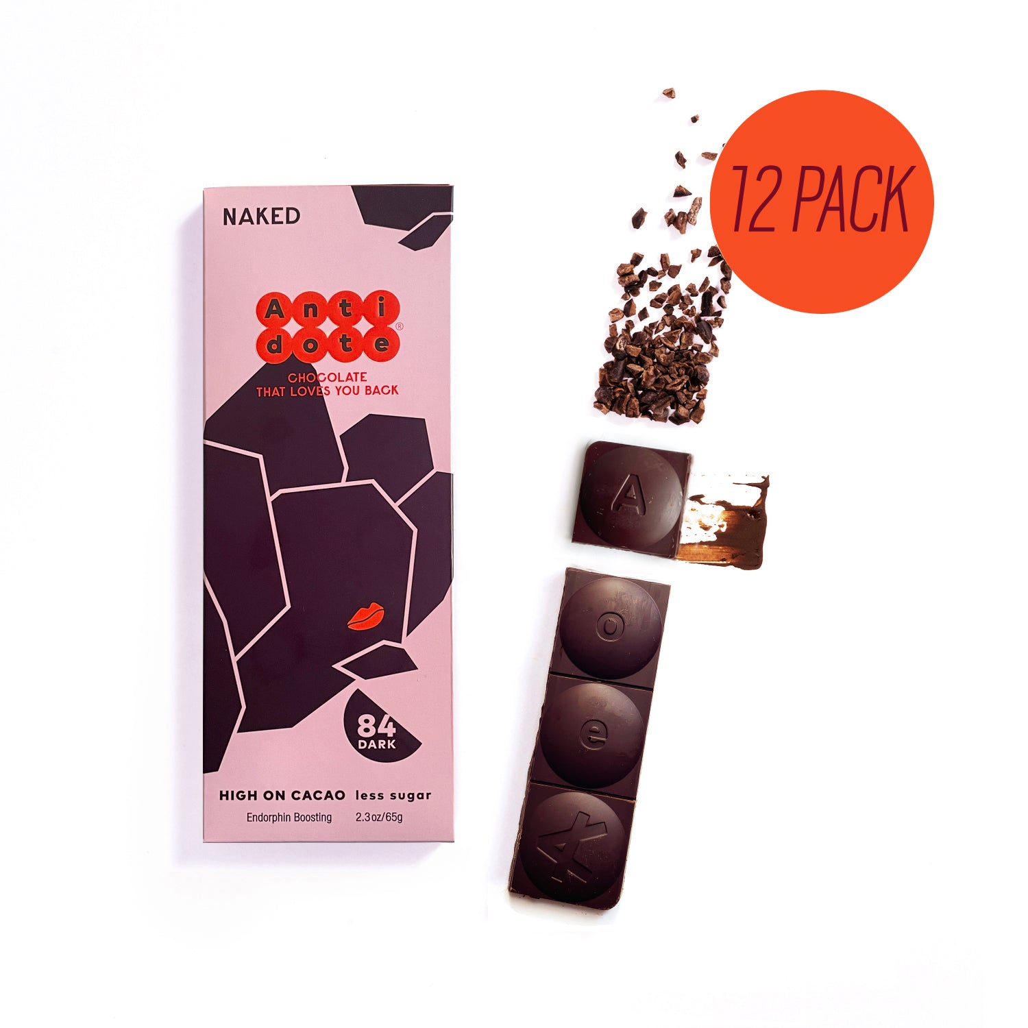 Antidote Chocolate BOX OF 12 NINA: NAKED