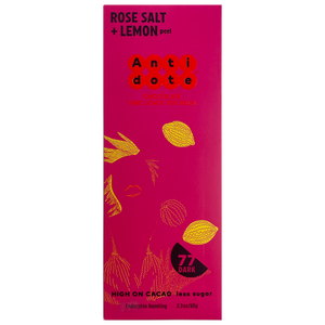 Antidote Chocolate HEBE: ROSE SALT + LEMON 77%