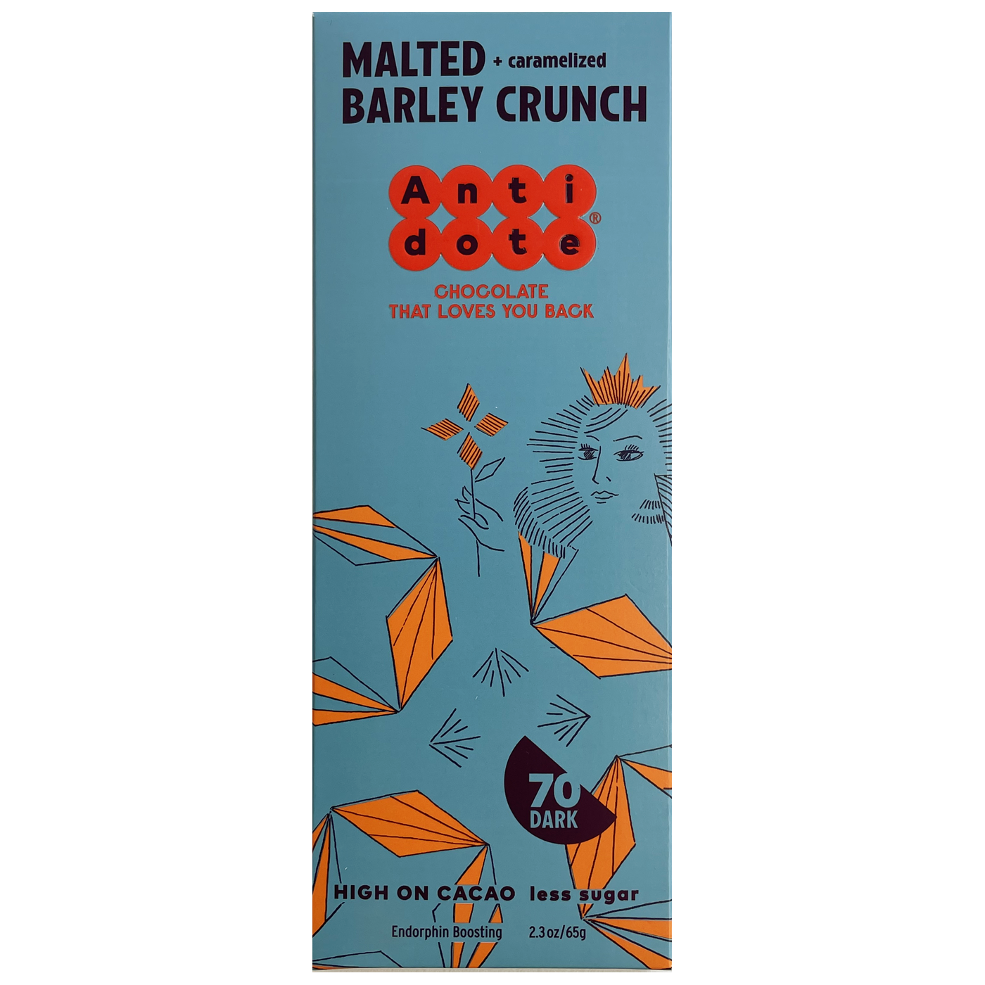 Antidote Chocolate BOX OF 12 QUEEN B: Malted Barley Crunch