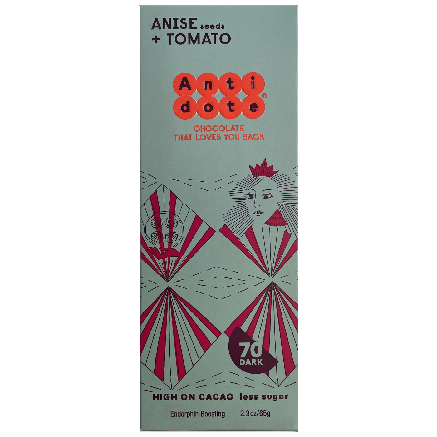 Antidote Chocolate QUEEN T: ANIS + TOMATO 70%