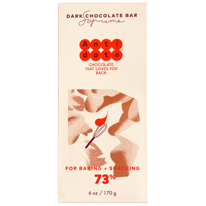 Antidote Chocolate SUPREME: Bake + Snack DARK CHOCOLATE 73%