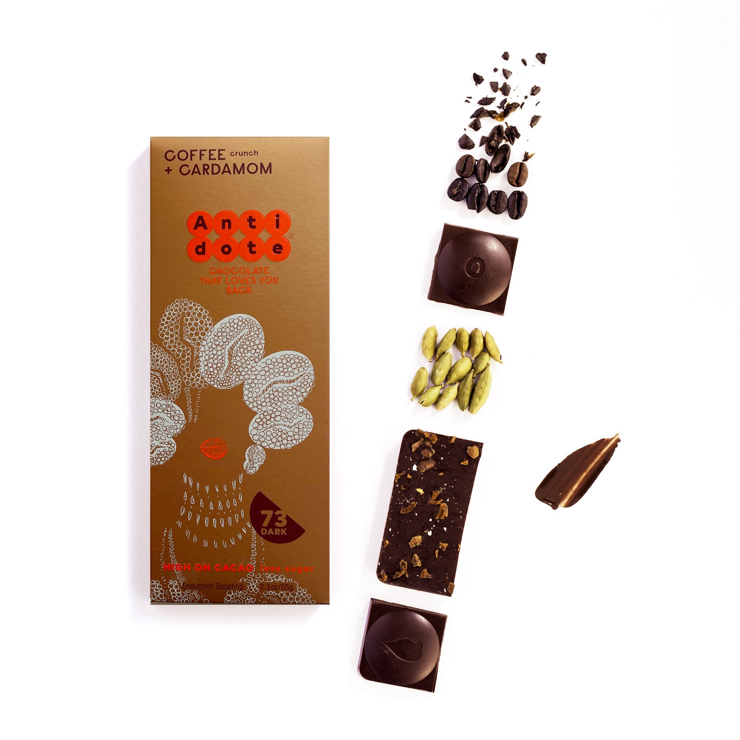 WS Kakia: Coffee + Cardamom 73%